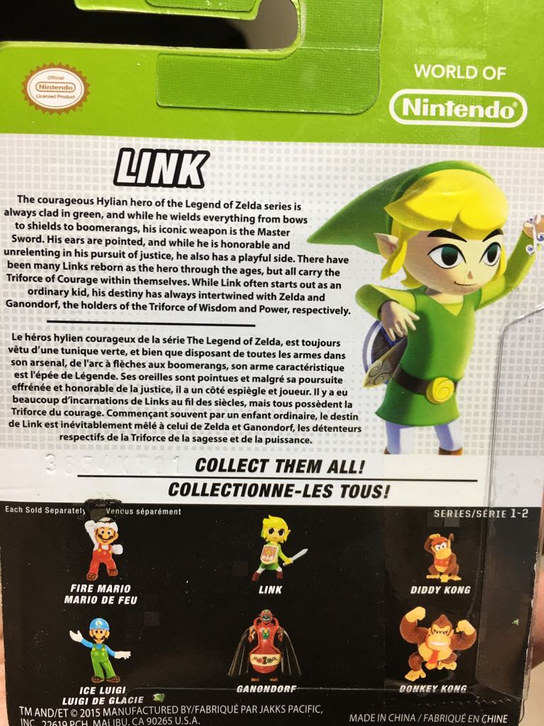 Link - Jakks (World Of Nintendo) action figure collectible [Barcode 039897782782] - Main Image 2