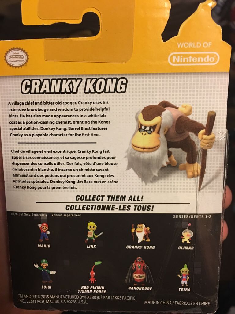 Cranky Kong - Jakks Pacific (World Of Nintendo) action figure collectible [Barcode 039897782942] - Main Image 2