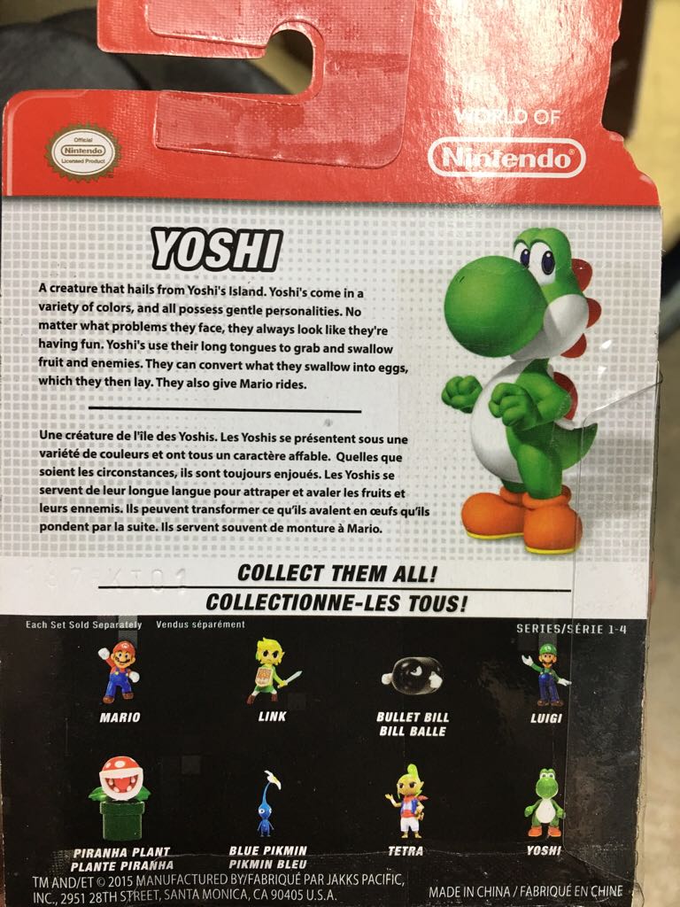 1-4 Yoshi - JAKKS Pacific, Inc. (World Of Nintendo) action figure collectible [Barcode 039897782980] - Main Image 2