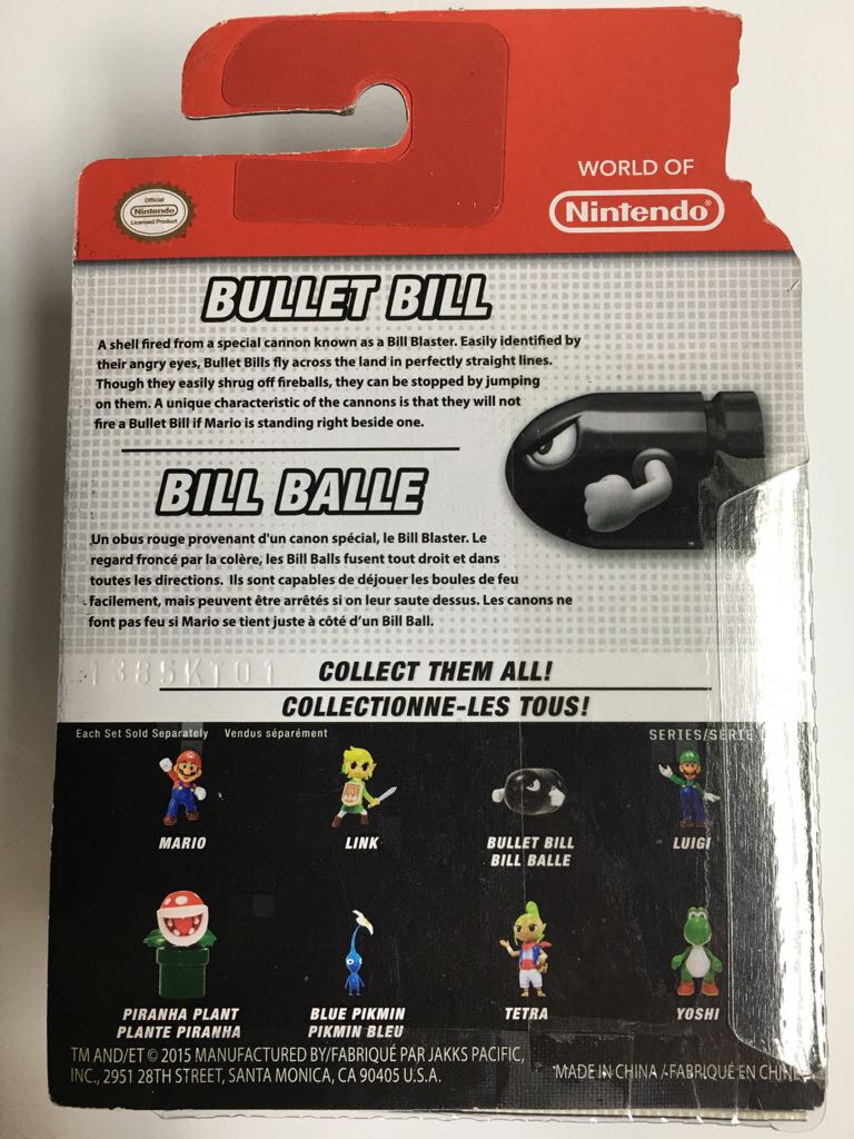 1-4 Bullet Bill - Jakks Pacific (Jakks Pacific World Of Nintendo) action figure collectible [Barcode 039897782997] - Main Image 2