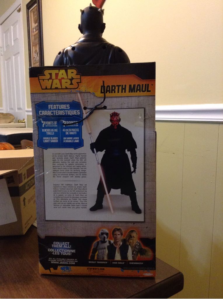 Basic 18” Darth Maul - Jakks Pacific (Jakks Big Figs) action figure collectible [Barcode 039897794341] - Main Image 2