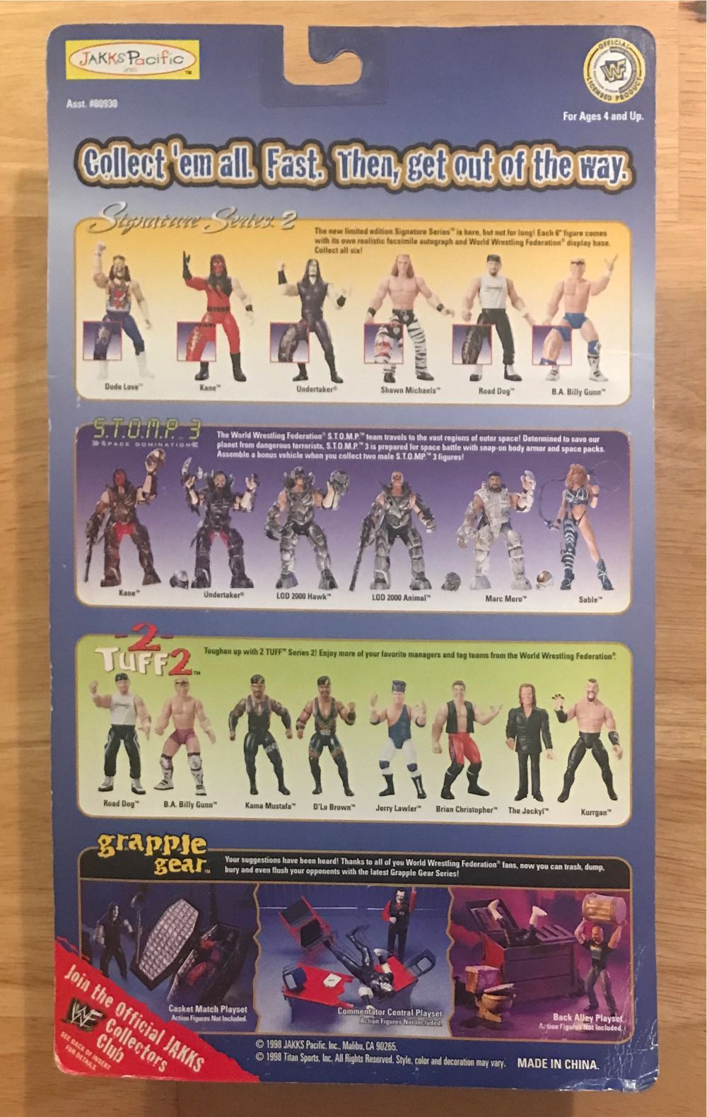 WWF Undertaker, The Jakks Pacific Series 2: - WWF Jakks Pacific BCA (WWF: Undertaker) action figure collectible [Barcode 039897809335] - Main Image 2