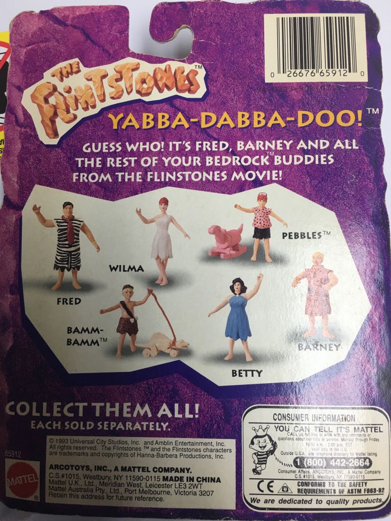 Pebbles - Mattel (The Flintstones) action figure collectible [Barcode 026676659120] - Main Image 2