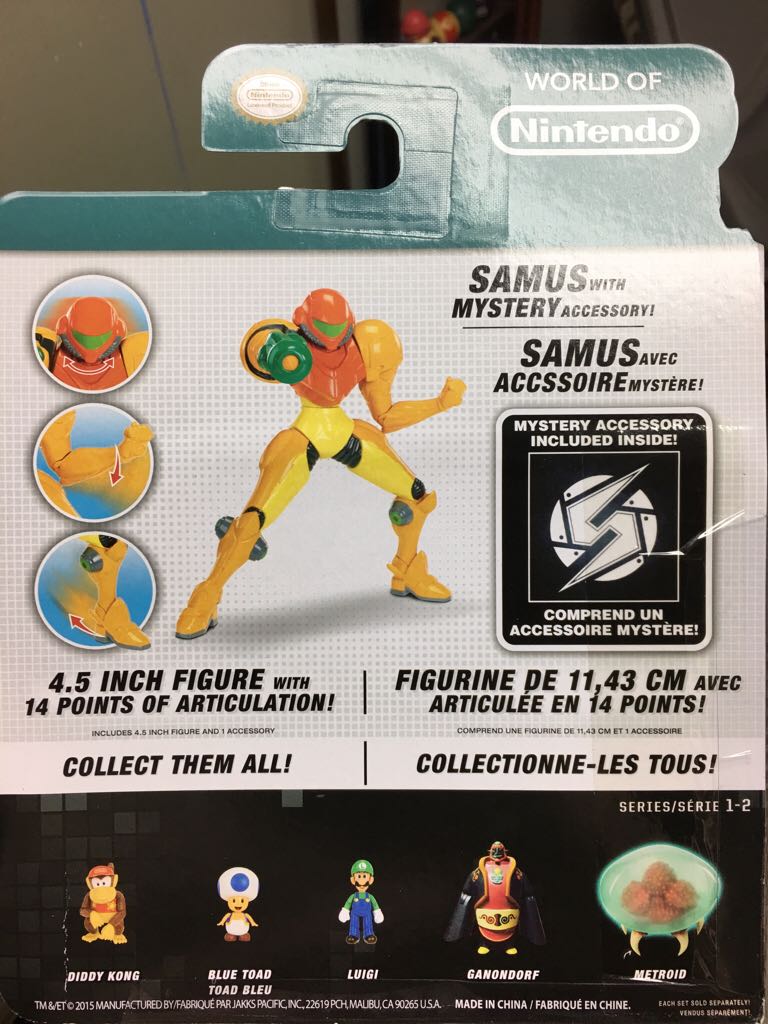 Samus - JAKKS Pacific, Inc. (World Of Nintendo) action figure collectible [Barcode 039897833859] - Main Image 2