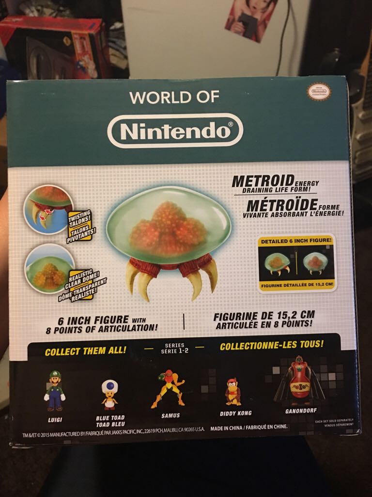 Series 1-2 Metroid - JAKKS Pacific, Inc. (World Of Nintendo) action figure collectible [Barcode 039897833880] - Main Image 2
