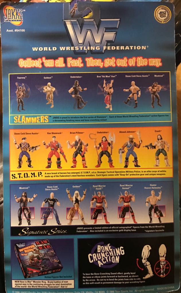 Steve Austin - Jakks Pacific (WWF Slammers Series 1) action figure collectible [Barcode 039897841038] - Main Image 2