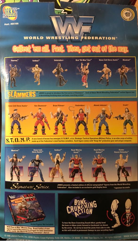 Faarooq - Jakks Pacific (WWF Slammers Series 1) action figure collectible [Barcode 039897841069] - Main Image 2
