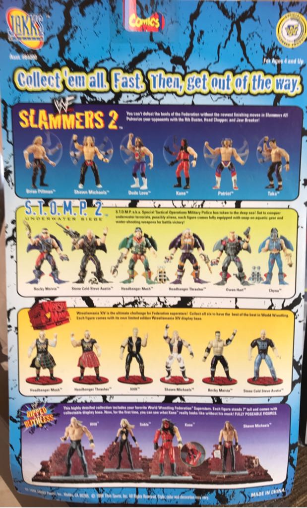 WWF Jakks Pacific BCA Slammers Series 2: Kane - Jakks Pacific (WWF Jakks Pacific BCA Slammers Series 2) action figure collectible [Barcode 039897842028] - Main Image 2