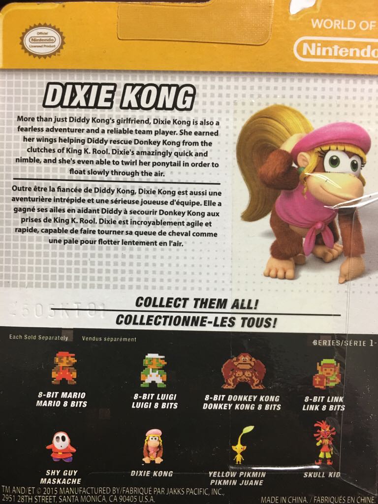Dixie Kong - JAKKS Pacific, Inc. (World Of Nintendo) action figure collectible [Barcode 039897867243] - Main Image 2
