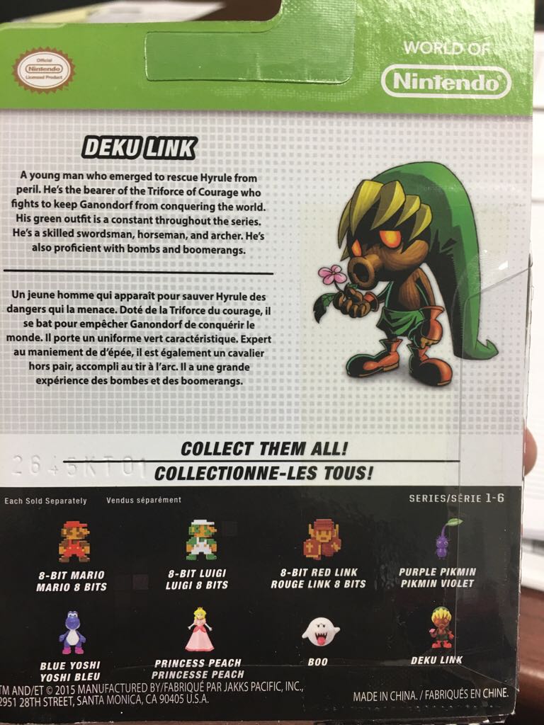 Deku Link - Jakks Pacific (World Of Nintendo) action figure collectible [Barcode 039897867342] - Main Image 2