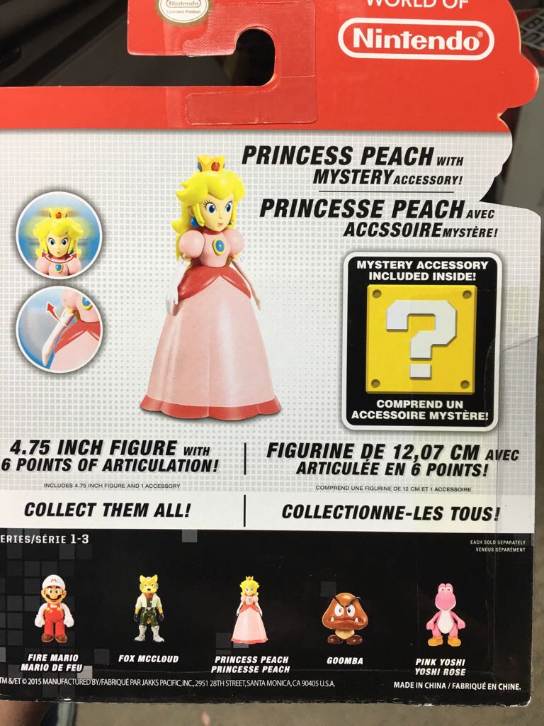 Princess Peach - JAKKS Pacific, Inc. (World Of Nintendo) action figure collectible [Barcode 039897867434] - Main Image 2