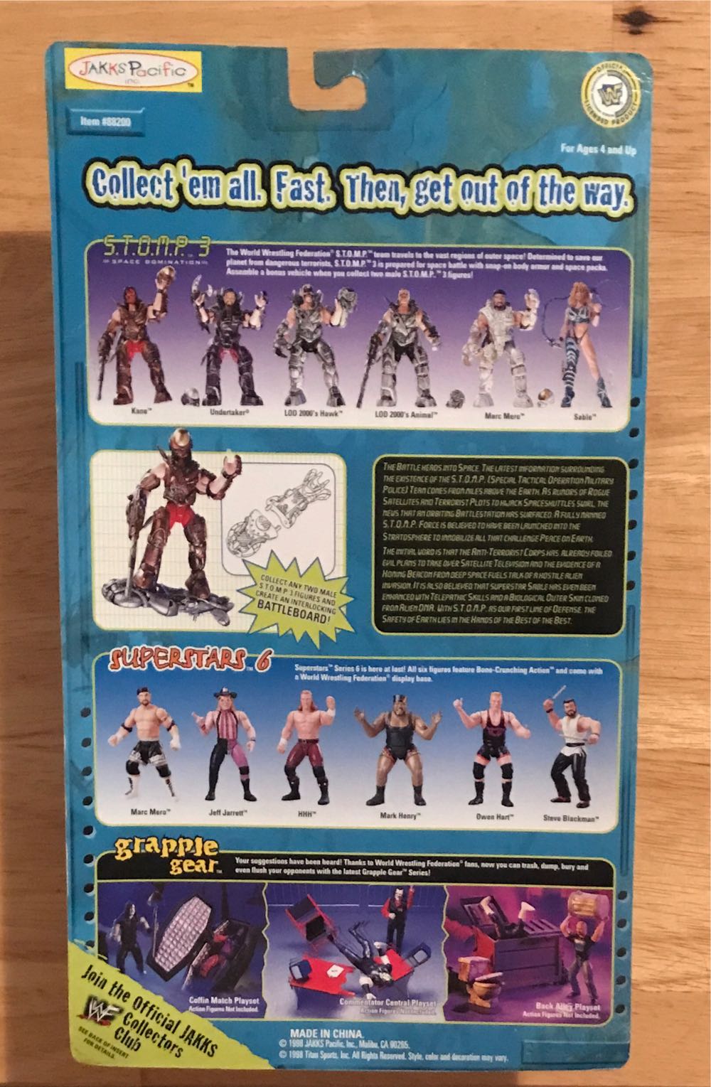 WWF Jakks Pacific BCA S.T.O.M.P. Series 3 “Space Domination”: The Undertaker - WWF Jakks Pacific BCA (WWF: Undertaker) action figure collectible [Barcode 039897882062] - Main Image 2