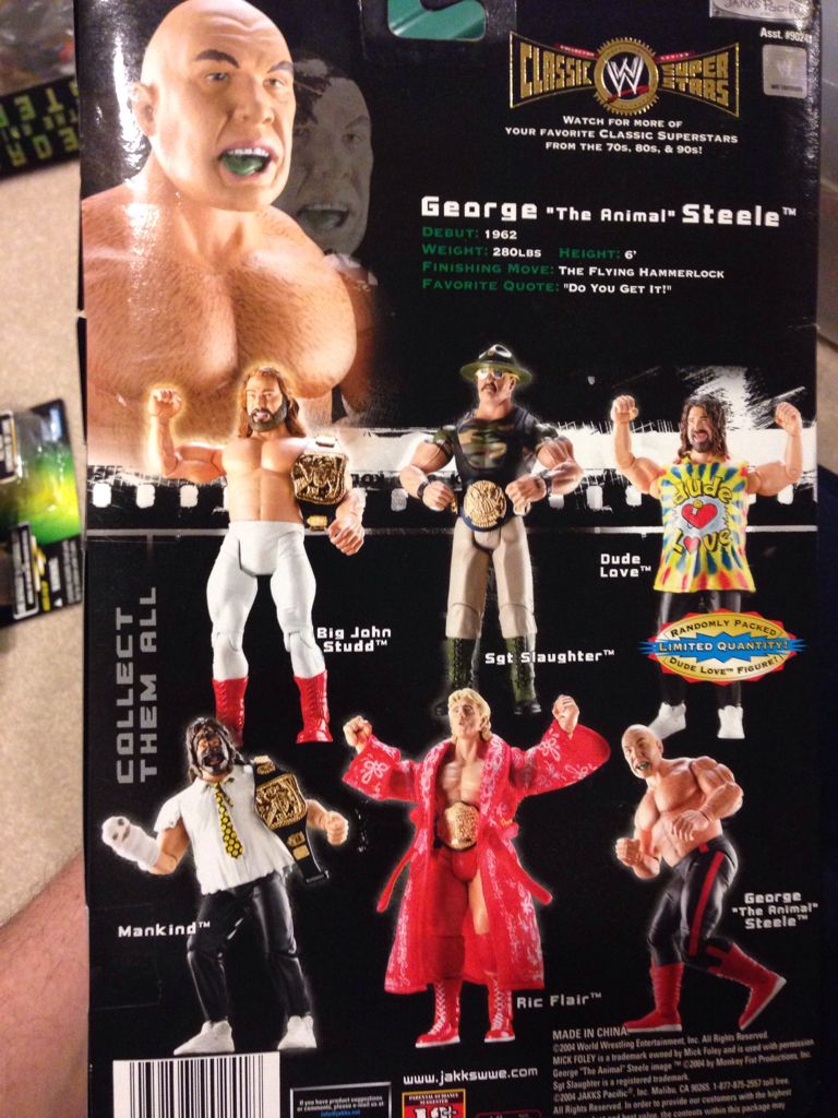 George The Animal Steele - Jakks Pacific, Inc (WWE Classic Superstars) action figure collectible [Barcode 039897902418] - Main Image 2