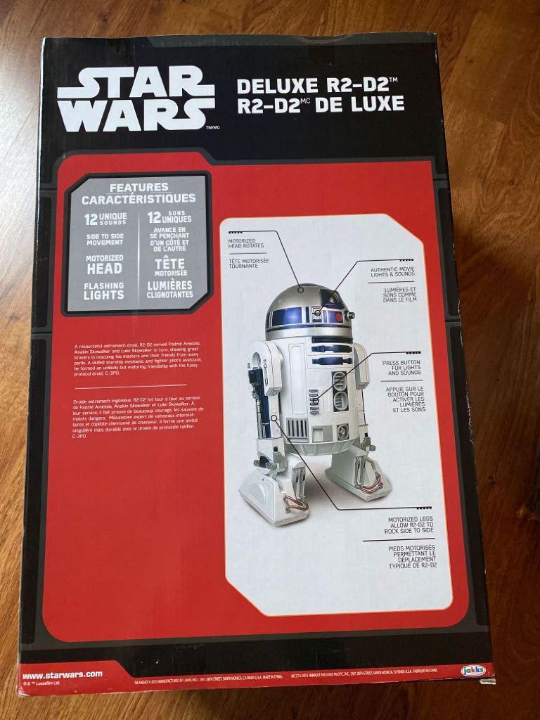 R2D2 Star Wars Deluxe - Disney / Hasbro (Deluxe R2D2) action figure collectible [Barcode 039897908205] - Main Image 2