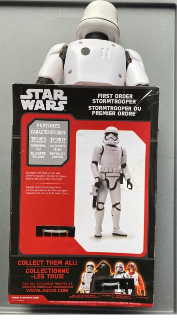 Basic 18” First Order Storm Trooper  - Jakks Pacific (Jakks Big Figs) action figure collectible [Barcode 039897908250] - Main Image 2
