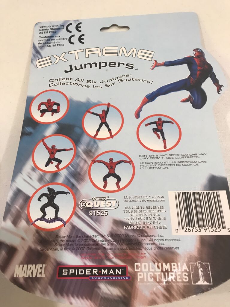 Extreme Jumpers Spiderman Movie - Spiderman  action figure collectible [Barcode 026753915255] - Main Image 2