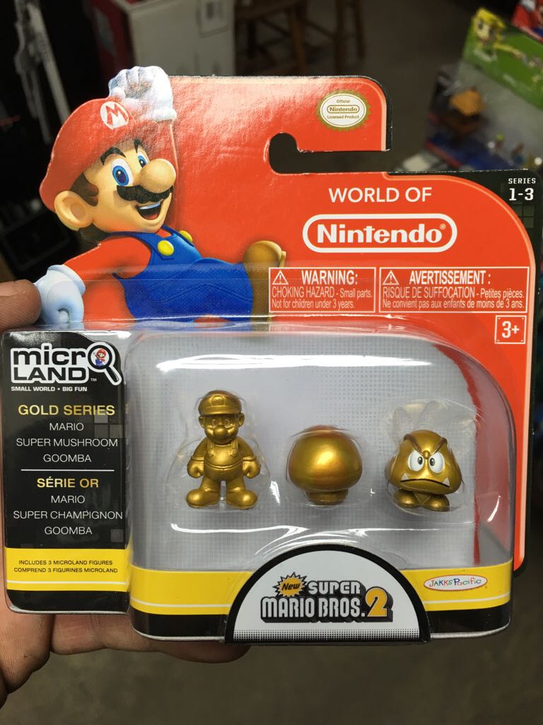 1-3 Micro Land Gold Series - JAKKS Pacific, Inc. (World Of Nintendo Micro Land) action figure collectible [Barcode 039897914145] - Main Image 1