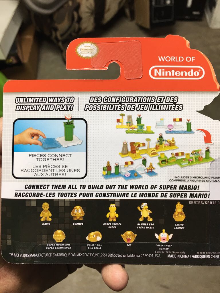 1-3 Micro Land Gold Series  - JAKKS Pacific, Inc. (World Of Nintendo Micro Land) action figure collectible [Barcode 039897914152] - Main Image 2