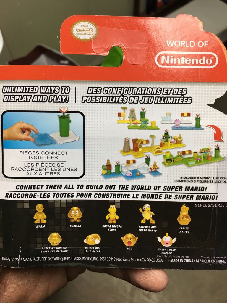 1-3 Micro Land Gold Series - JAKKS Pacific, Inc. (World Of Nintendo Micro Land) action figure collectible [Barcode 039897914169] - Main Image 2