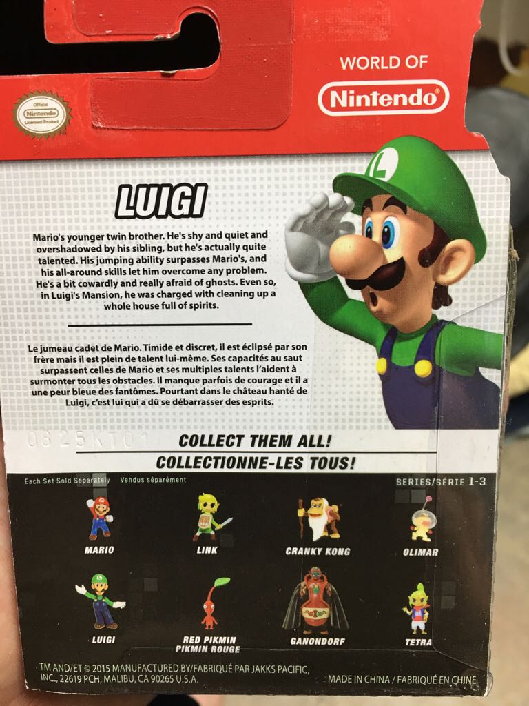 Luigi - JAKKS Pacific, Inc. (World Of Nintendo) action figure collectible [Barcode 039897914237] - Main Image 2