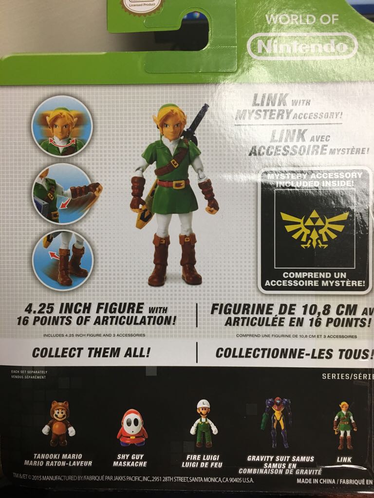 Link - JAKKS Pacific, Inc. (World Of Nintendo) action figure collectible [Barcode 039897914411] - Main Image 2