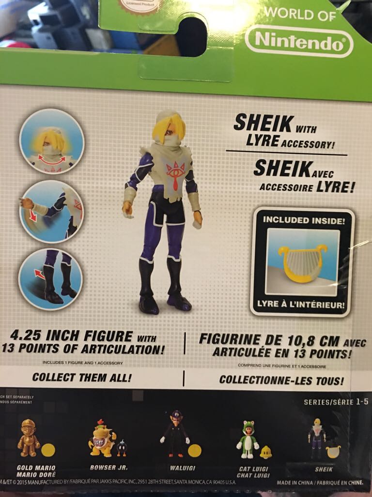 Sheik  - JAKKS Pacific, Inc. (World Of Nintendo) action figure collectible [Barcode 039897914428] - Main Image 2