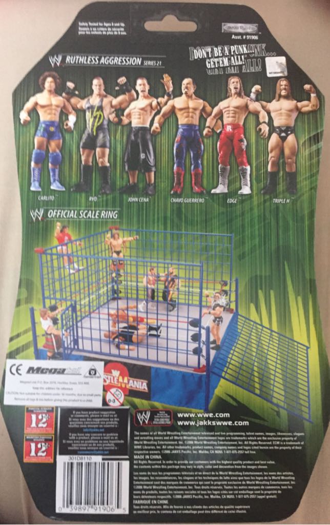 WWE Jakks Ruthless Aggression Series 21 John Cena - Jakks Pacific action figure collectible [Barcode 039897919065] - Main Image 2