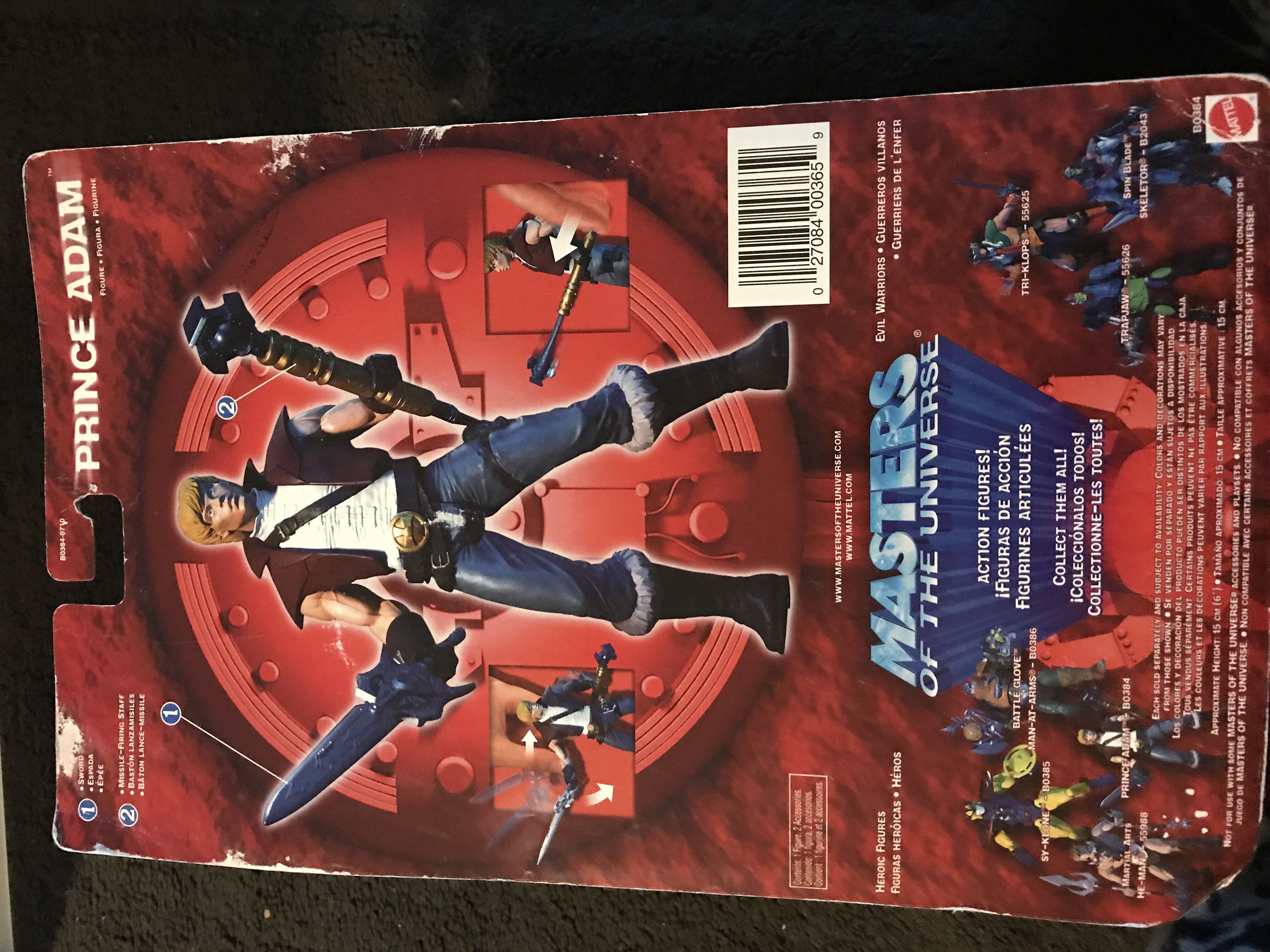 Prince Adam [200X] - Mattel (Masters Of The Universe 200x) action figure collectible [Barcode 027084003659] - Main Image 2