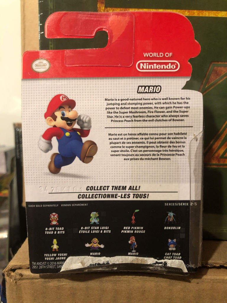 World of Nintendo: Super Mario: Mario - JAKKS Pacific, Inc. (Super Mario) action figure collectible [Barcode 039897952055] - Main Image 2