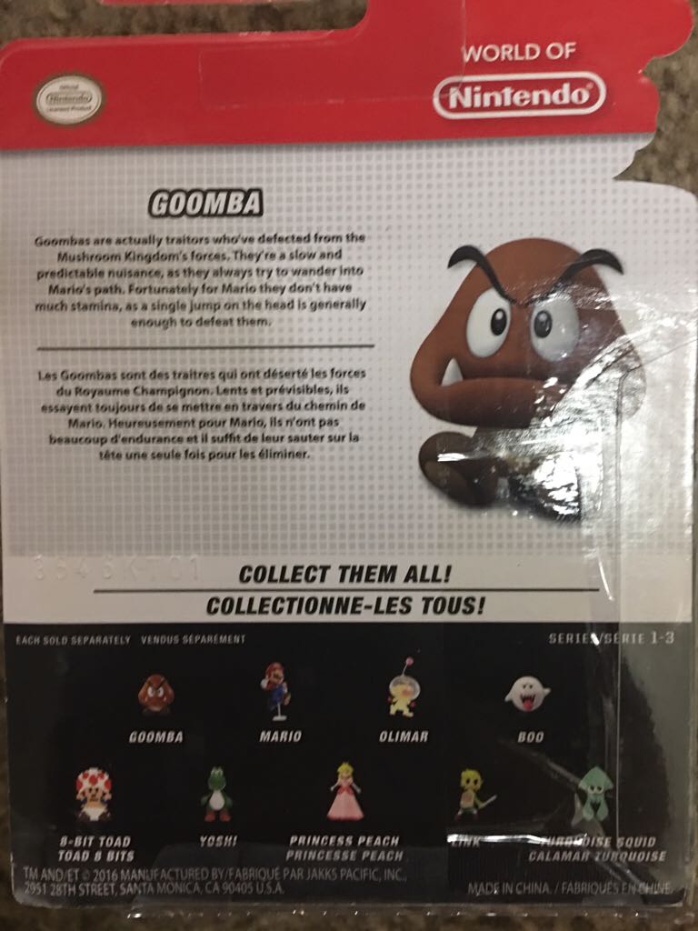 Goomba - Jakks Pacific (World Of Nintendo) action figure collectible [Barcode 039897957159] - Main Image 2