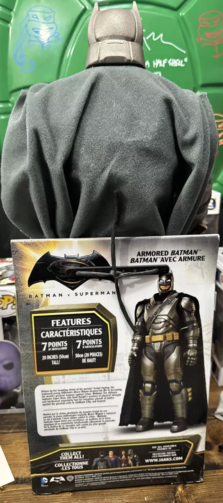 Batman Movie 20 Inch [Mimo/Jakks Pacific] Batman Armored (Batman Vs Superman) - Jakks Pacific action figure collectible [Barcode 039897962498] - Main Image 3