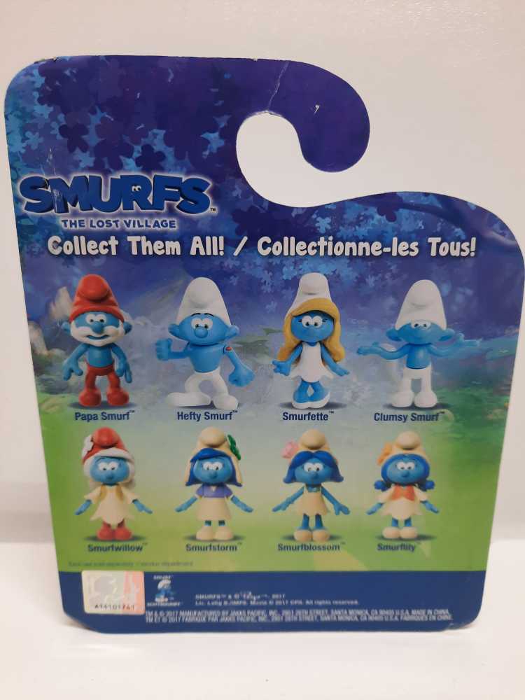 Hefty Smurf & Smurfstorm - Jakks Pacific (Smurfs: Lost Village: 2”) action figure collectible [Barcode 039897965659] - Main Image 2