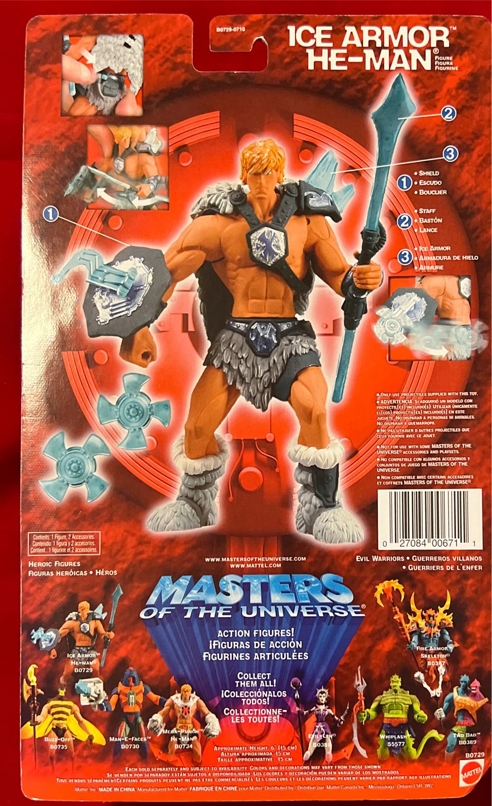 Ice Armor He-man - Mattel (Masters Of The Universe 200x) action figure collectible [Barcode 027084006711] - Main Image 2