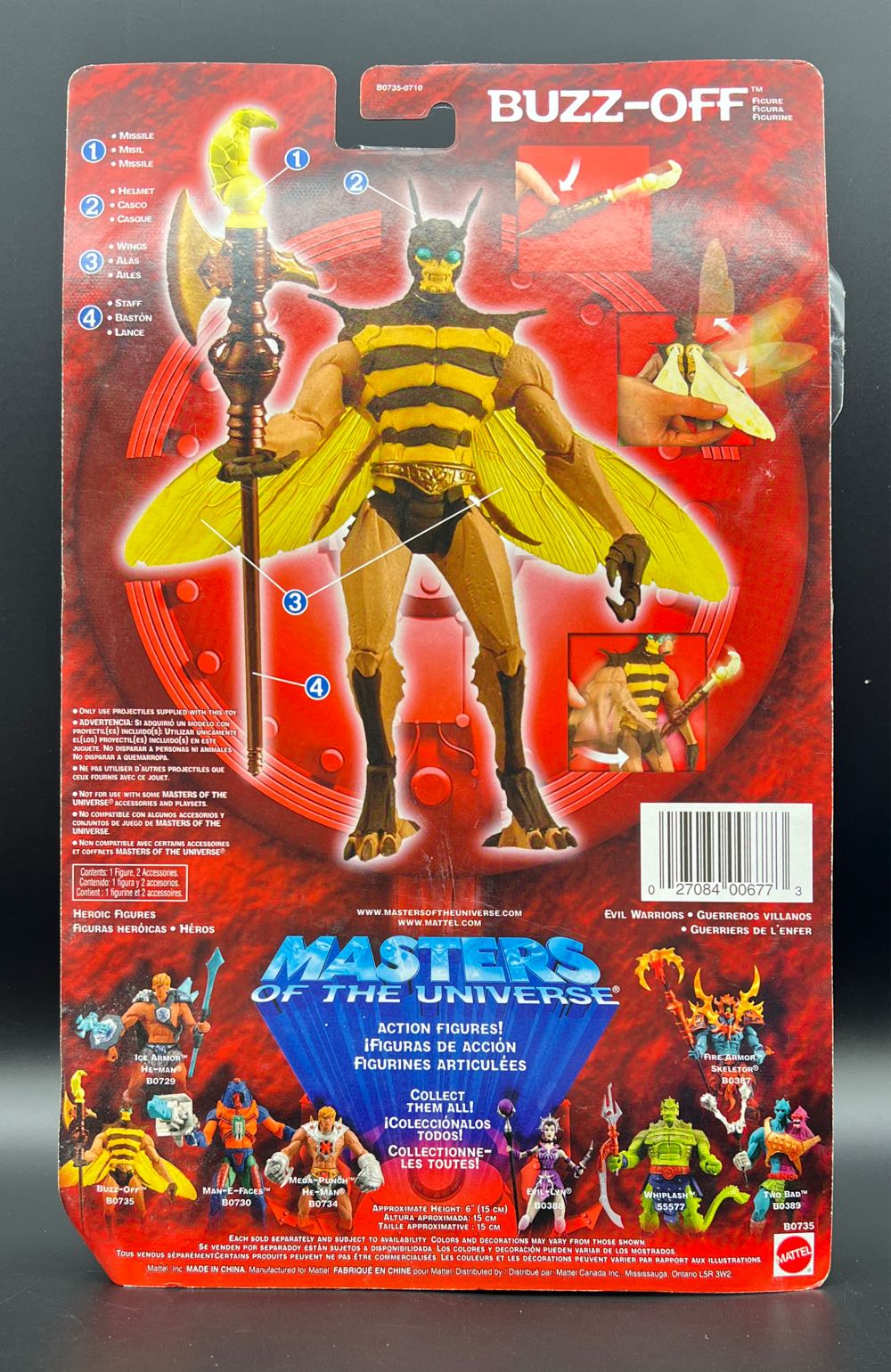 Masters Of The Universe 200x Buzz-Off - Mattel (Masters Of The Universe 200x) action figure collectible [Barcode 027084006773] - Main Image 2