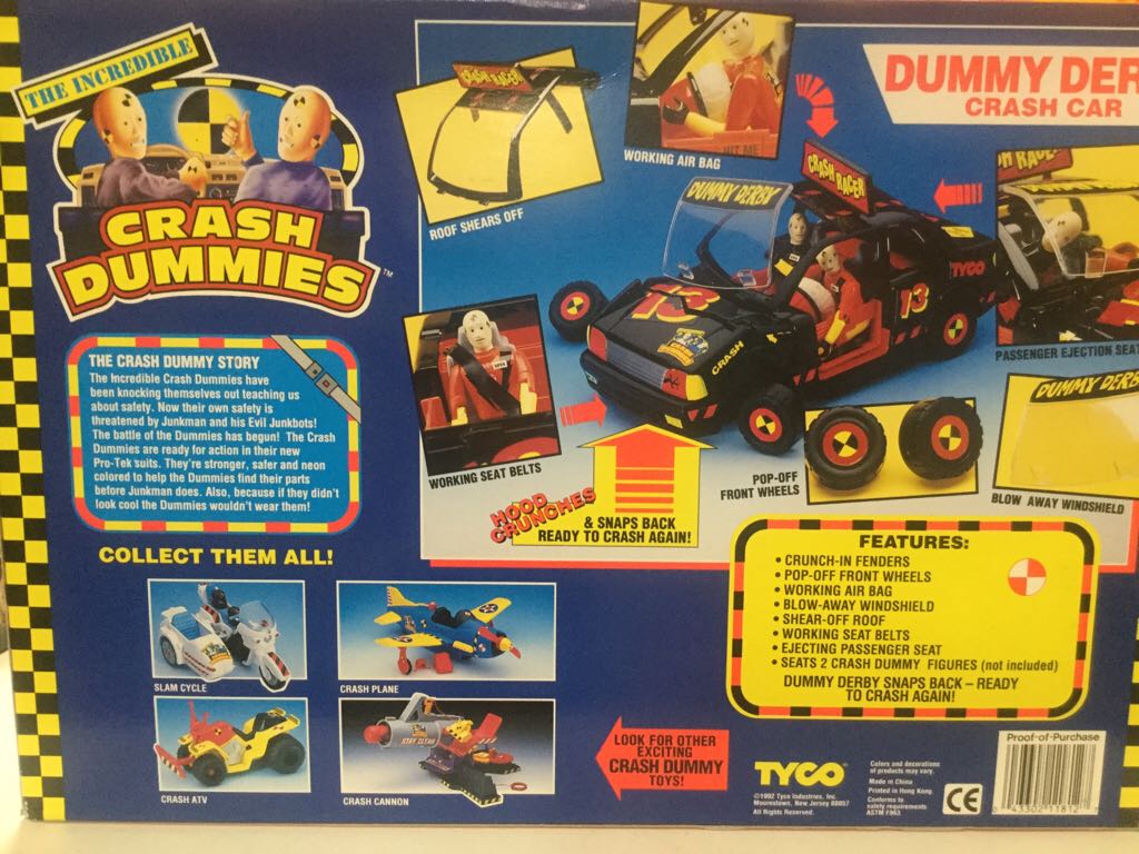 The Incredible Crash Dummies Dummy Derby Crash Car - Tyco (Crash Dummies) action figure collectible [Barcode 043302118127] - Main Image 2