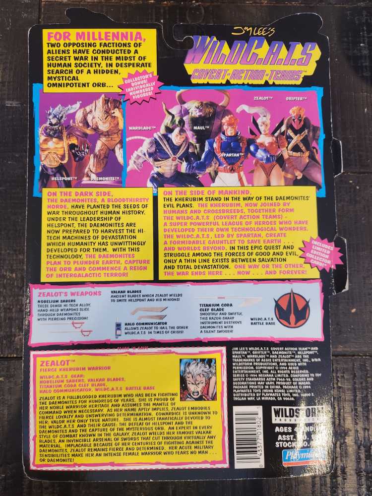 Wild CATS Zealot (Fierce Kherubim Warrior) - Playmates (WildC.A.T.S) action figure collectible [Barcode 043377018025] - Main Image 2
