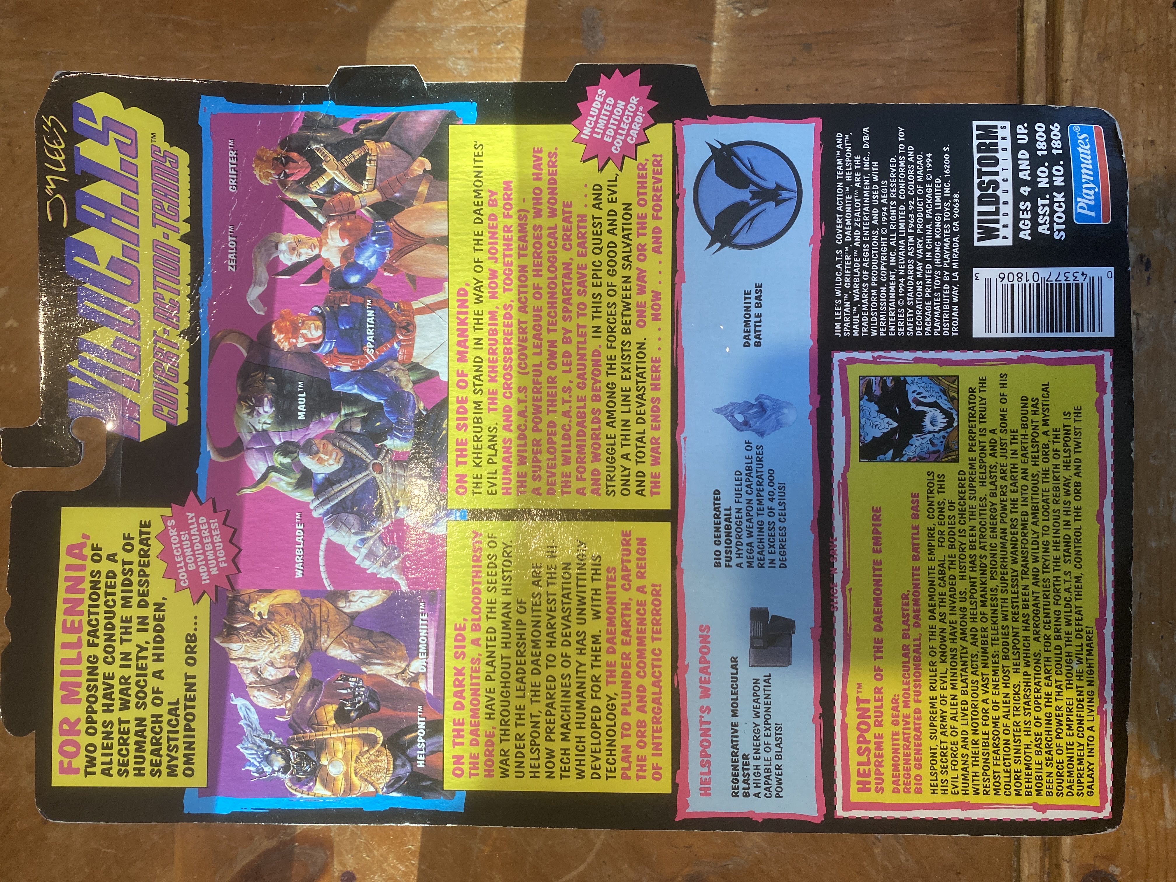 Wild CATS Helspont - Playmates (WildC.A.T.S) action figure collectible [Barcode 043377018063] - Main Image 2