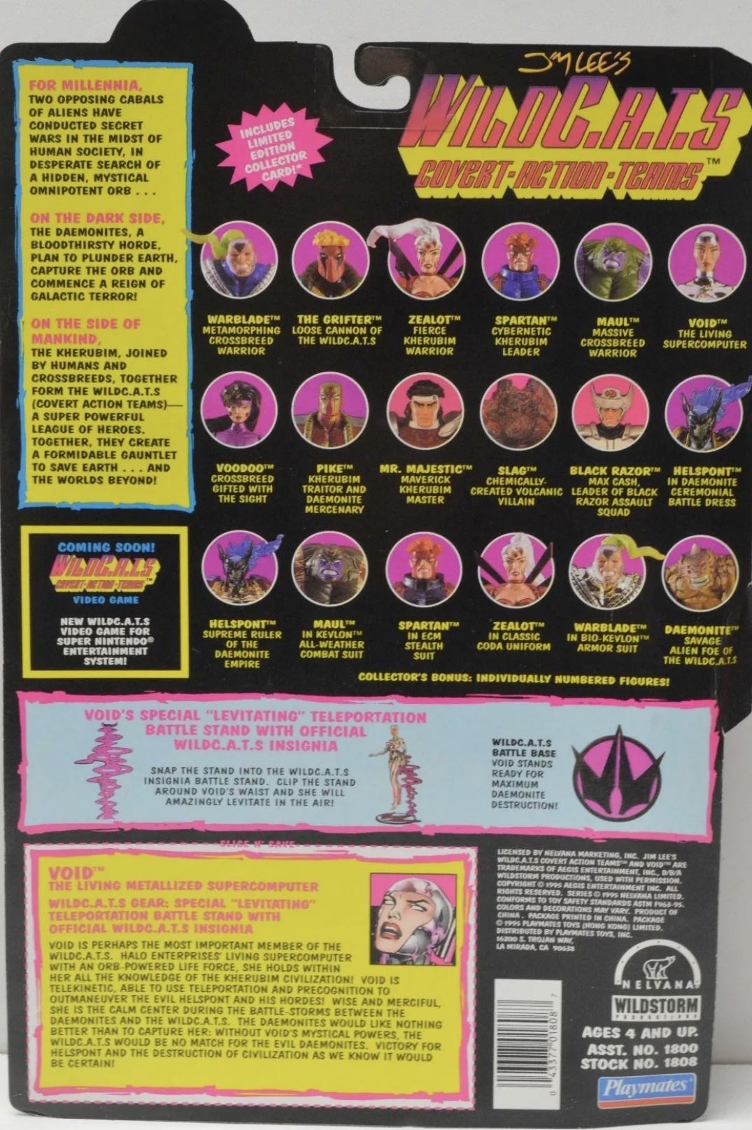 Void - Playmates (Wild C.A.T.S) action figure collectible [Barcode 043377018087] - Main Image 2