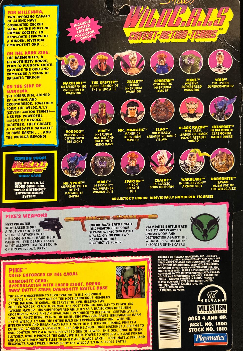 Wild C.A.T.S. Pike  action figure collectible [Barcode 043377018100] - Main Image 2