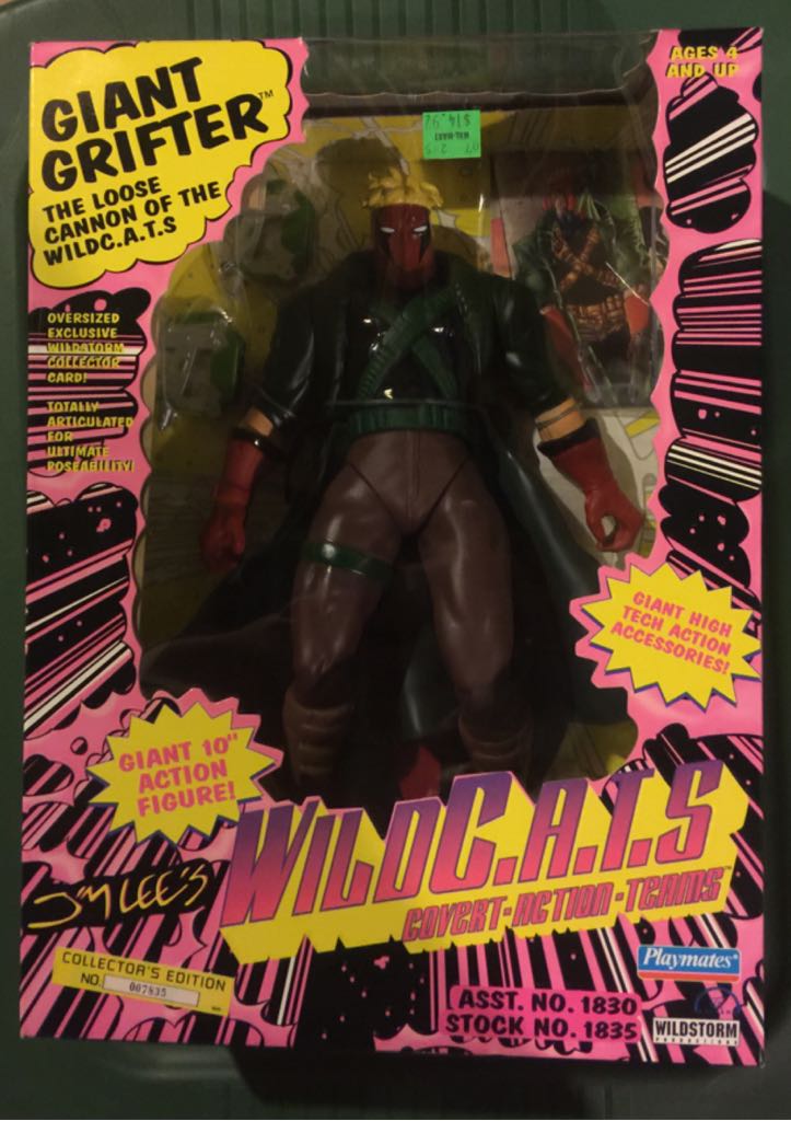 Giant GRIFTER w Exclusive Wildstorm Collector Card - Playmates action figure collectible [Barcode 043377018353] - Main Image 1