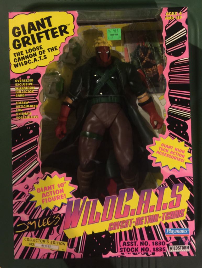 Giant GRIFTER w Exclusive Wildstorm Collector Card - Playmates action figure collectible [Barcode 043377018353] - Main Image 2