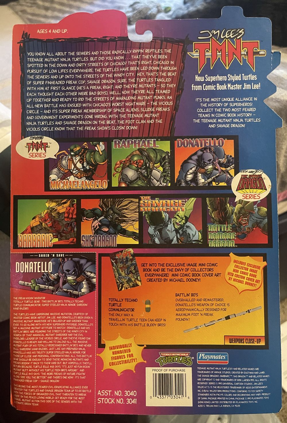 Savage Dragon x TMNT (Jim Lee) Donatello  (Jim Lee’s Teenage Mutant Ninja Turtles) action figure collectible [Barcode 043377030416] - Main Image 2