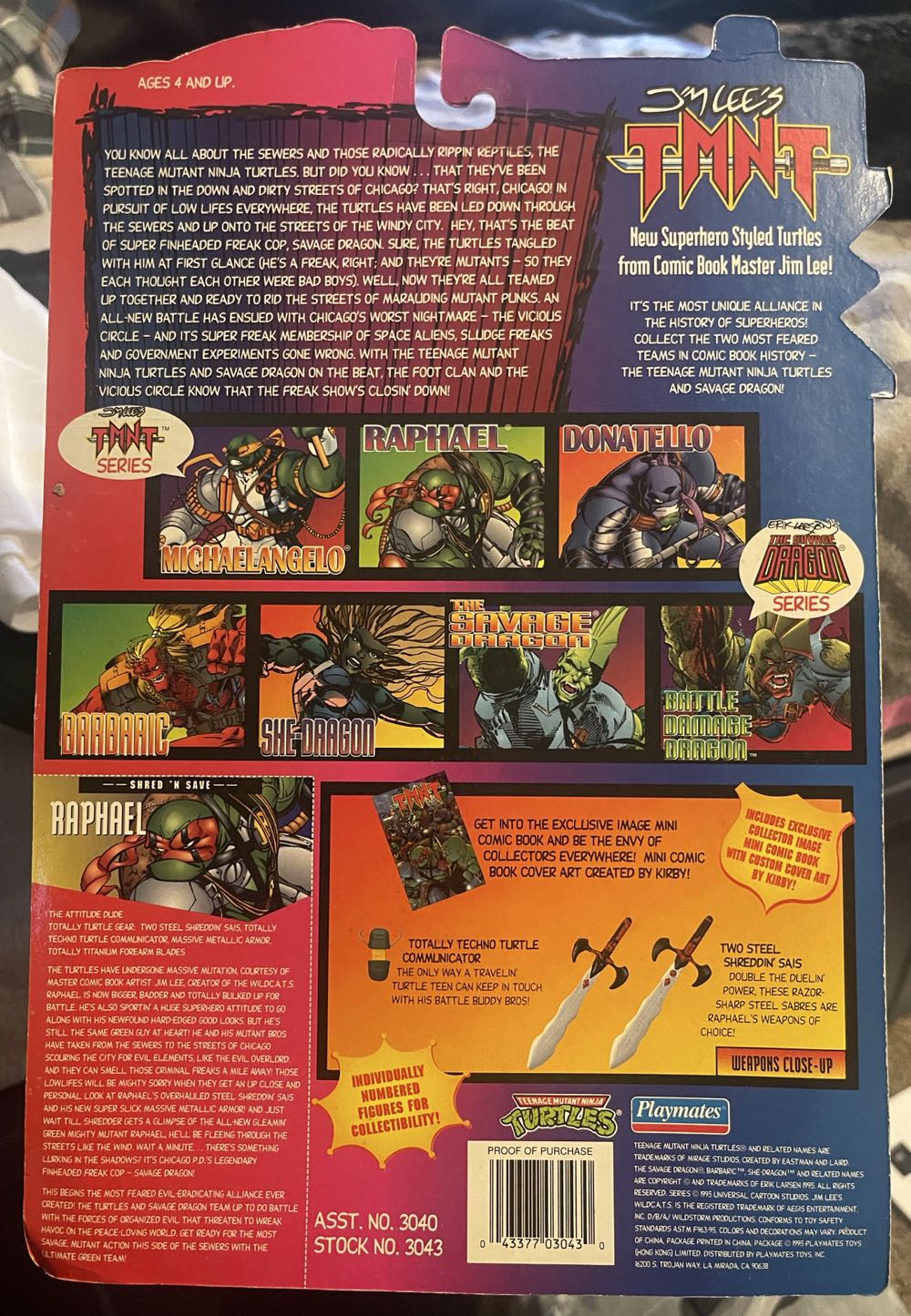 Savage Dragon x TMNT (Jim Lee) Raphael  action figure collectible [Barcode 043377030430] - Main Image 2