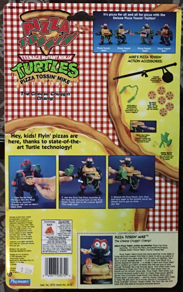Pizza Tossin’ Mike - Playmates (Teenage Mutant Ninja Turtles (1994)) action figure collectible [Barcode 043377030720] - Main Image 2
