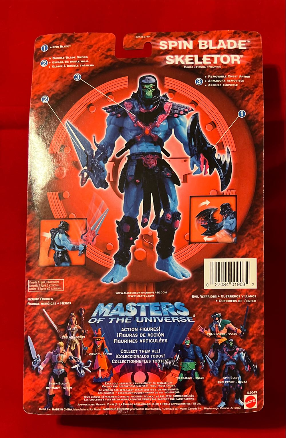 MOTU- Skeletor 200X Spin Blade - Mattel (Masters Of The Universe 200x) action figure collectible [Barcode 027084019032] - Main Image 2