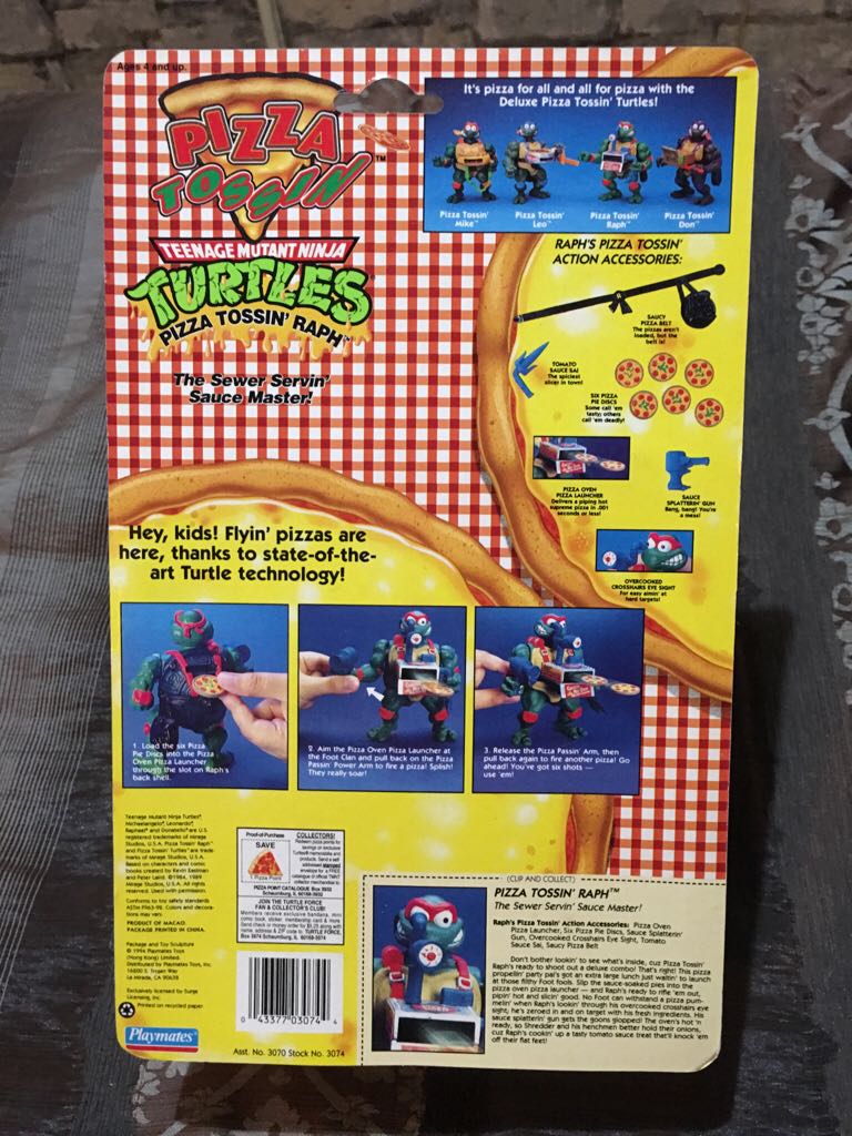 Pizza Tossin’ Raph - Playmates Toys (Tmnt Pizza Tossin) action figure collectible [Barcode 043377030744] - Main Image 2