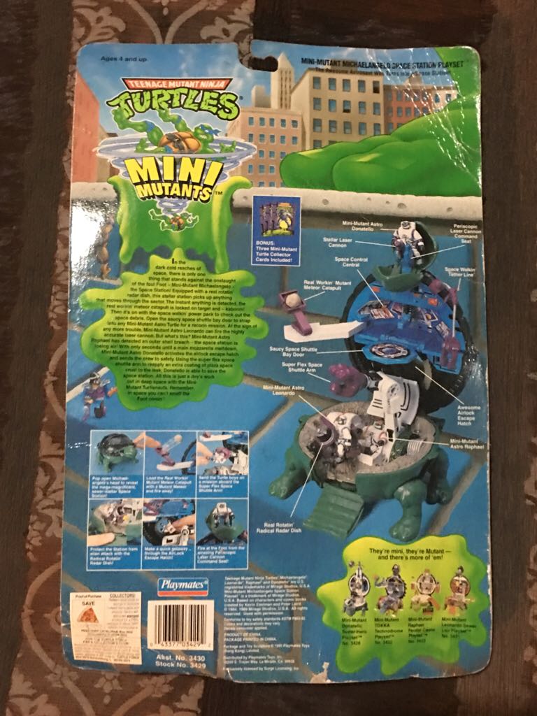 Mini Mutants Space Station - Playmates Toys (Teenage Mutant Ninja Turtles) action figure collectible [Barcode 043377034292] - Main Image 2