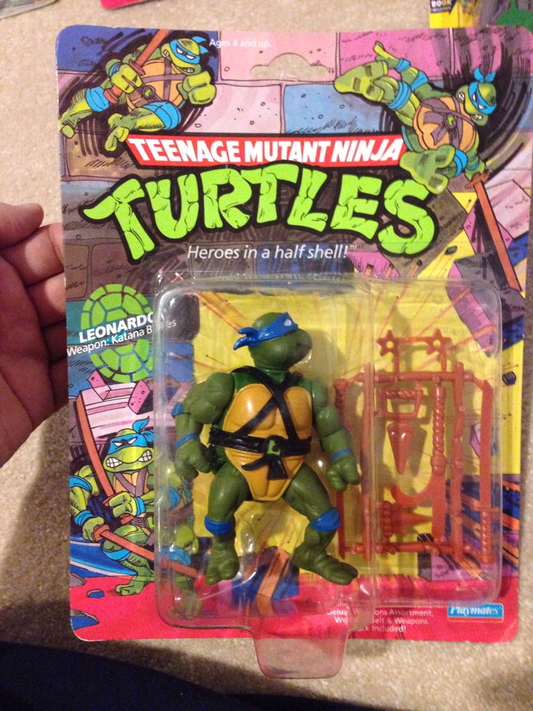 Leonardo (Pop-Up Display) - Playmates Toys (Teenage Mutant Ninja Turtles (1988)) action figure collectible [Barcode 043377050018] - Main Image 2