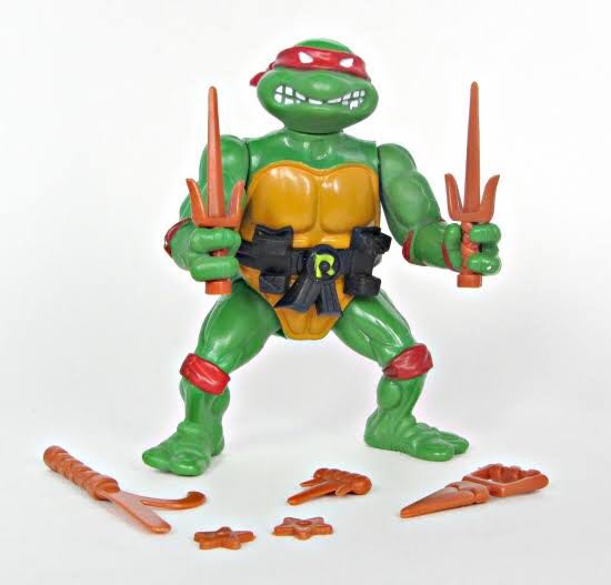 Raphael - Playmates Toys (Teenage Mutant Ninja Turtles (1990)) action figure collectible [Barcode 043377050032] - Main Image 3