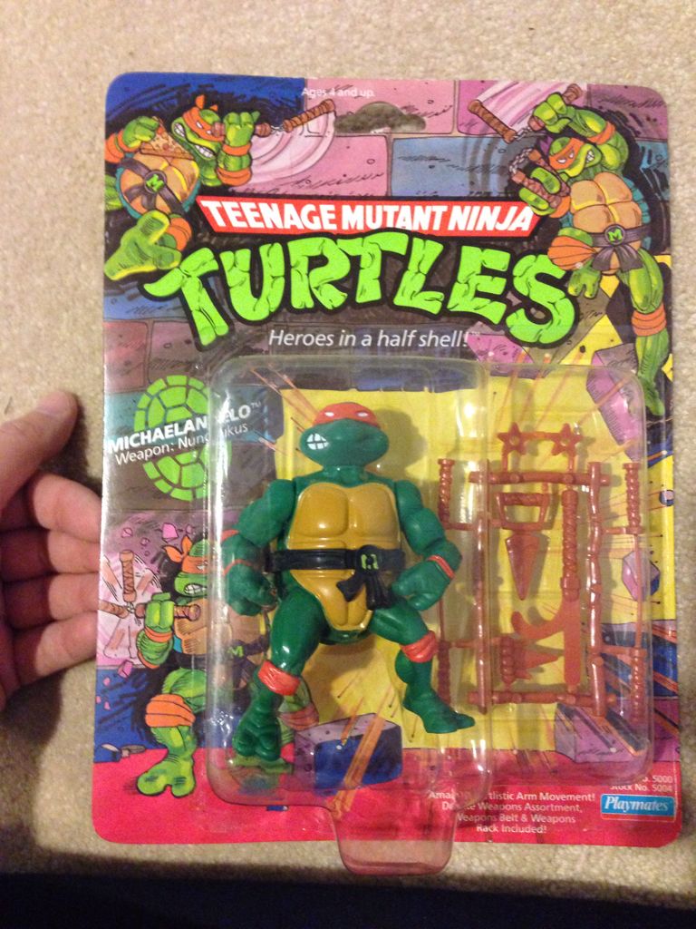 Michaelangelo - Playmates (Teenage Mutant Ninja Turtles (1988)) action figure collectible [Barcode 043377050049] - Main Image 2